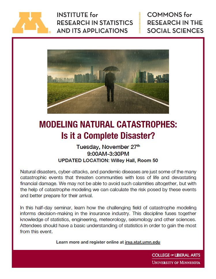 Modeling Natural Catastrophes poster