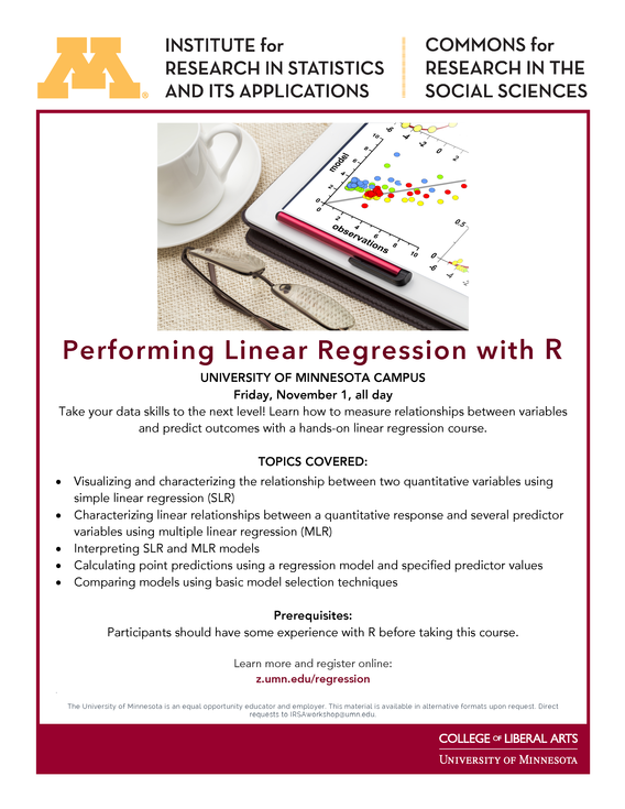 Performing Linear Regression Event Flyer Image